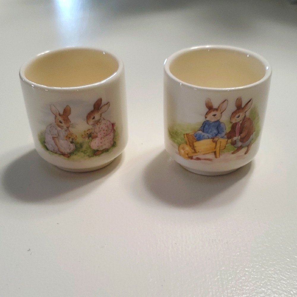 Vintage Royal Doulton Bunnykin Egg Cups